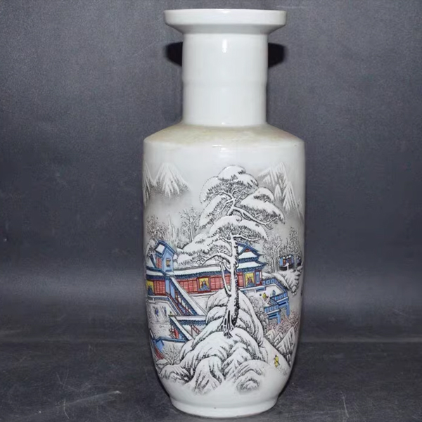 景德镇仿古陶瓷 瑞雪迎春